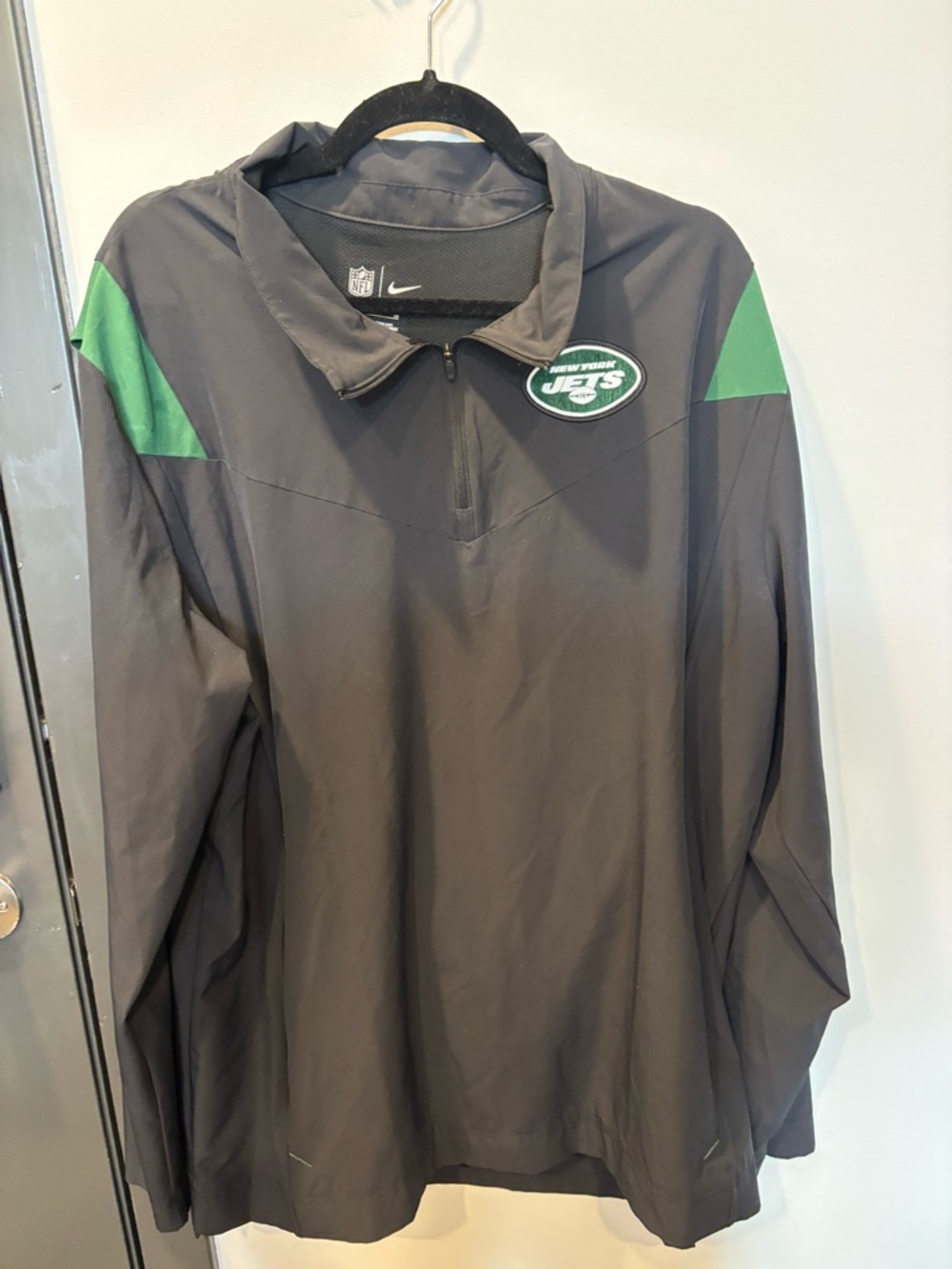 NFL New York JETS Nike Black Jacket with White Logos